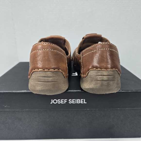 Josef Seibel Brown Women's Fergey 59 Fisherman Leather Sandal Shoes Size 7-7.5 - Picture 2 of 10